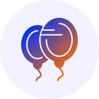 Balloon Gradient Icon Design vector