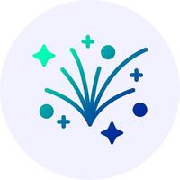 Fireworks Gradient Icon Design vector