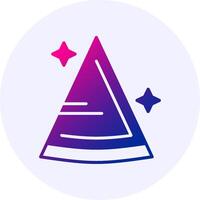 Party hat Gradient Icon Design vector