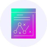 Strategy Icon Minimal Gradient Style vector
