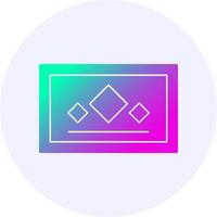 Business card Icon Minimal Gradient Style vector