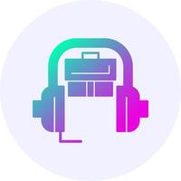 Support Icon Minimal Gradient Style vector