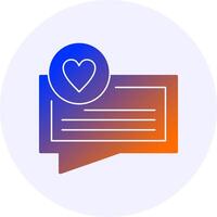Feedback Icon Minimal Gradient Style vector