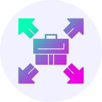Expansion Icon Minimal Gradient Style vector