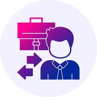 Business to consumer Icon Minimal Gradient Style vector