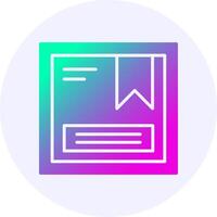 Package Icon Minimal Gradient Style vector
