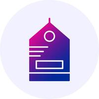 Sale Tag Icon Minimal Gradient Style vector
