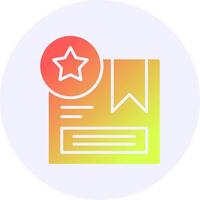 Product Review Icon Minimal Gradient Style vector
