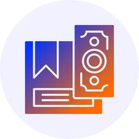 Cash on Delivery Icon Minimal Gradient Style vector