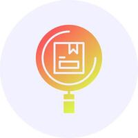 Search Icon Minimal Gradient Style Design vector