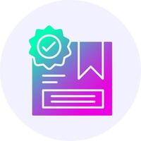 Recommended Icon Minimal Gradient Style vector