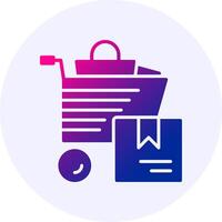 Bulk Purchase Icon Minimal Gradient Style vector