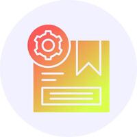 Product Customization Icon Minimal Gradient Style vector