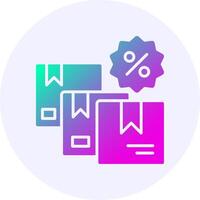 Bundle Offer Icon Minimal Gradient Style vector