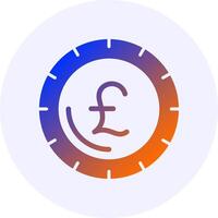 Pound sign Icon Minimal Gradient Style vector