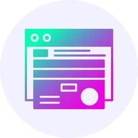 Online banking Icon Minimal Gradient Style vector