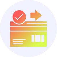 Payment Icon Minimal Gradient Style vector