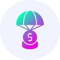 Bailout Icon Minimal Gradient Style vector