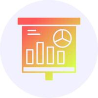 Graphical Representation Icon Minimal Gradient Style vector