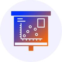 Scatter Graph Icon Minimal Gradient Style vector