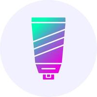 Sunscreen Icon Minimal Gradient Style vector