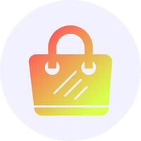 Beach bag Icon Gradient Style Design vector