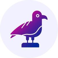 Seagull Icon Gradient Style Design vector