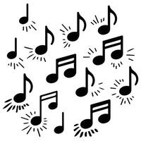 music note icon for audio streaming isolated illustration on white background vector