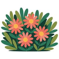 collection of grass illustrations in flat style isolated on white background vector