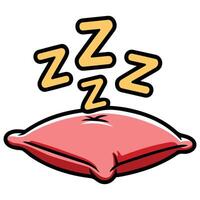 sleep icon filled outline color style isolated illustration vector