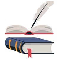 books set back to school isolated on white background vector