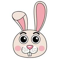 Rabbit symbol for lunar new year isolated white background vector