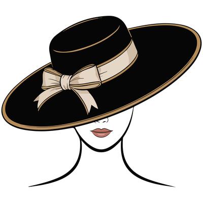 Woman in bonnet portrait isolated white background