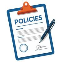 Contract papers document stack isolated white background vector