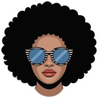 Girl retro dancer pose isolated white background vector