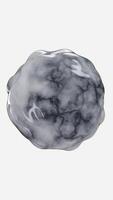 3D vertical loop animation grey marble sphere bubble white background wallpaper glossy smooth texture design patterns visual motion elegant art dynamic surface intricate display creativity digital video