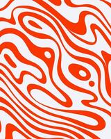 Abstract orange monochrome marble liquid acid poster pattern wave background layout banner copy space illustration textile print art vector