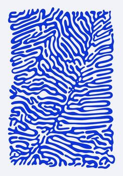 abstract fluid biological path blue pattern background texture layout fabric textile print art wallpaper editable vector