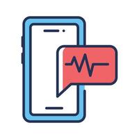 Check out this linear icon for medical message notification vector