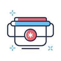 Here is a premium outline icon of emergency kit vector