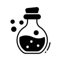 Have a look at this glyph style chemical flask icon vector