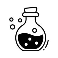 Have a look at this glyph style chemical flask icon.. vector
