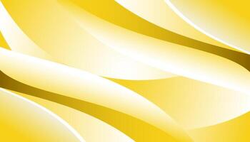 abstract background with smooth lines in yellow and white colors vector