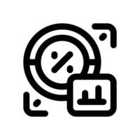monetary line icon. Clean and minimalist icon for websites and mobile apps. vector
