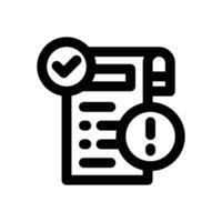 contingency line icon. Clean and minimalist icon for websites and mobile apps. vector