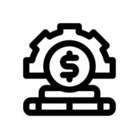 cost line icon. Clean and minimalist icon for websites and mobile apps. vector