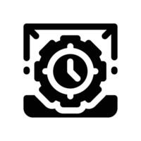 capacity glyph icon. Strong and solid icon for websites and mobile apps. vector