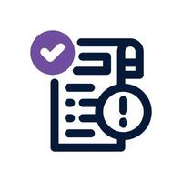 contingency dual tone icon. Sleek and modern icon for websites and mobile apps. vector