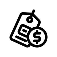 best price line icon. Clean and minimalist icon for websites, mobile apps, presentations, and logos. Fully scalable and customizable for any project. vector