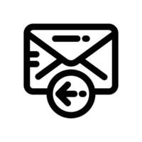 autoresponder line icon. Clean and minimalist icon for websites and mobile apps. vector
